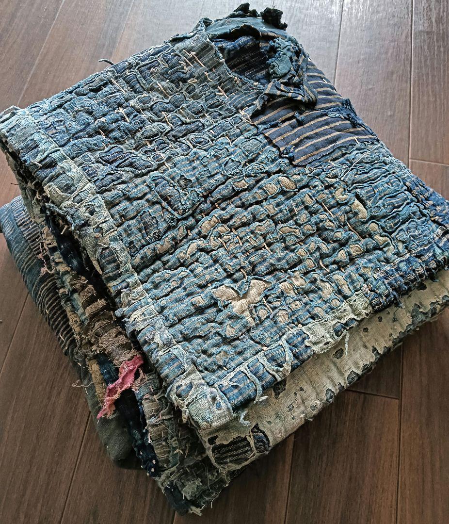 3kg厚手　究極の襤褸敷物　退廃的　boro japan vintage