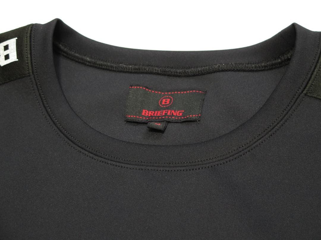 BRIEFING GOLF✕WIND AND SEAサイドロゴラインクルーネック