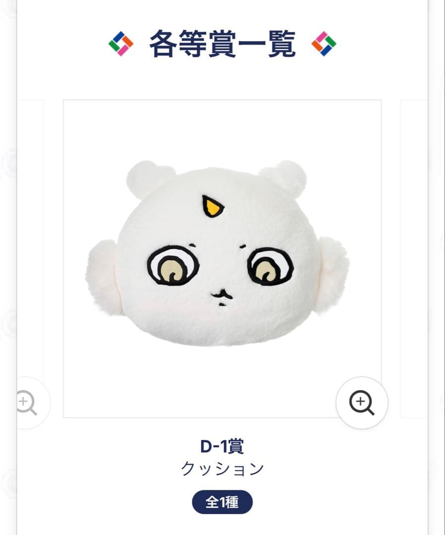 エニマイくじ ちいかわ 2025 1ロット