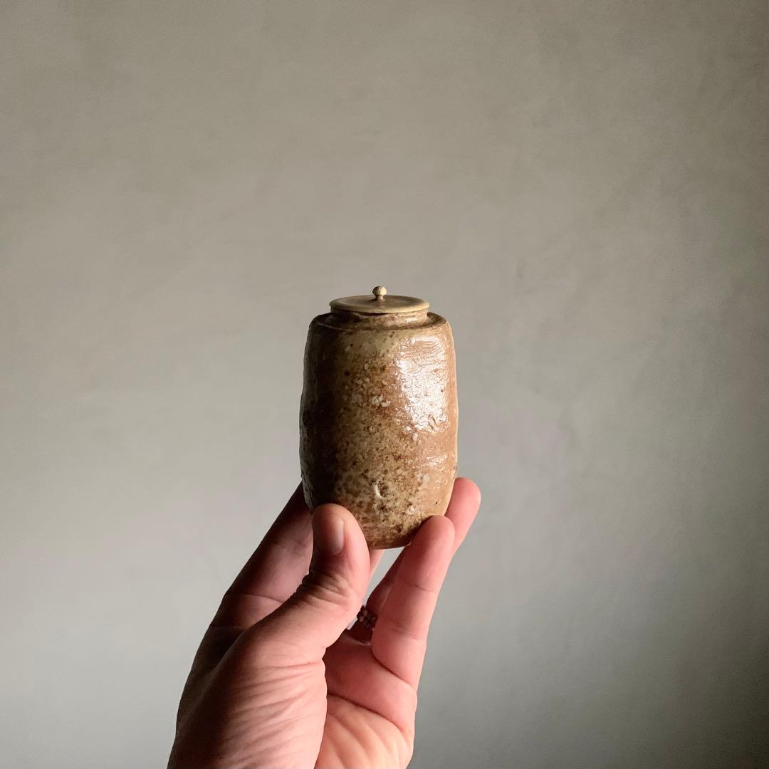 信楽 茶入 四代 清水六兵衛 茶道具 古美術 古道具 アンティーク