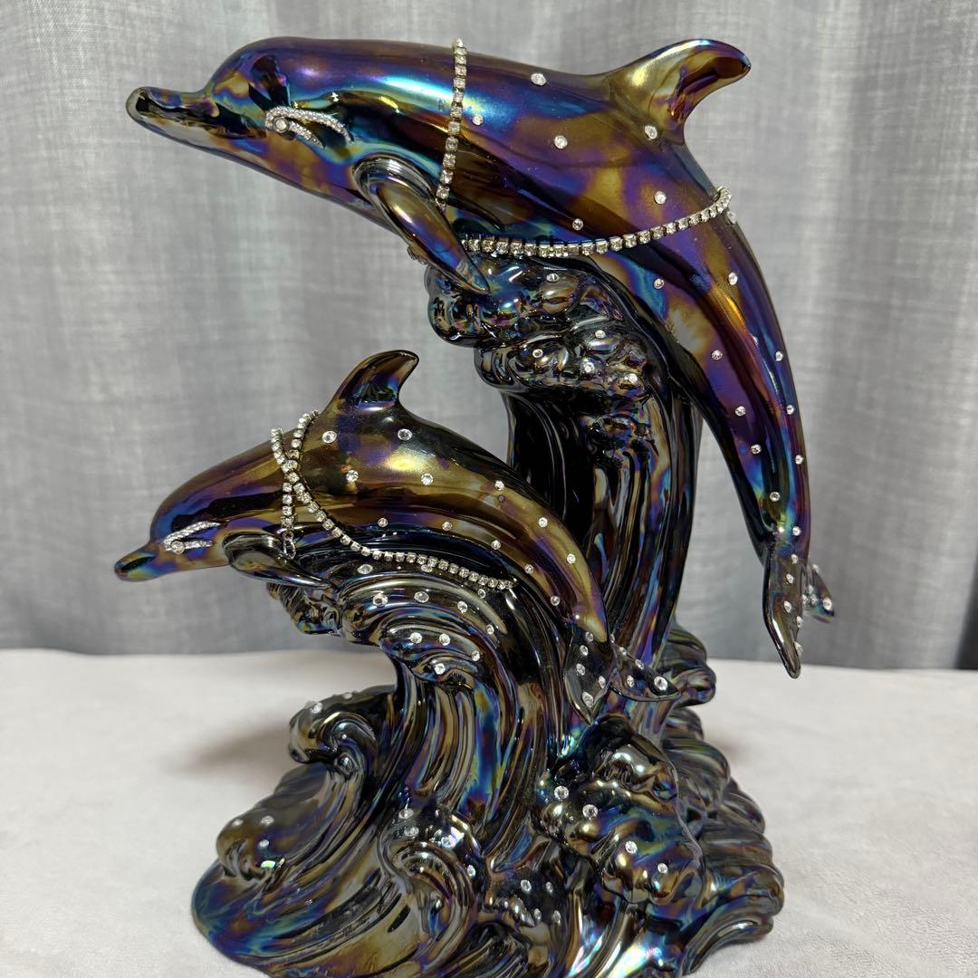 ブラックドルフィン新品未開封 ダイヤ4石 鑑定書付き　ブランデー