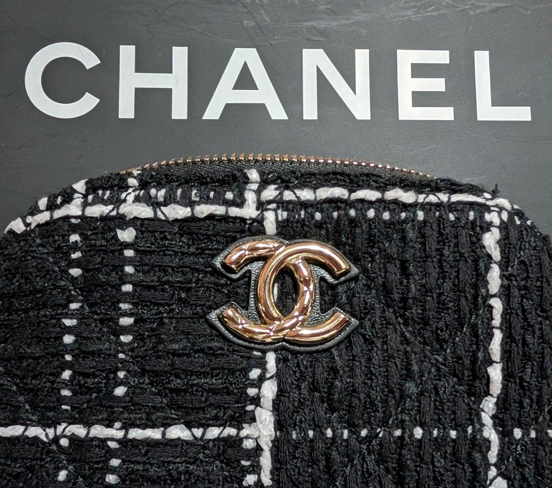 CHANEL ノベルティツイード チェーンショルダーバッグ