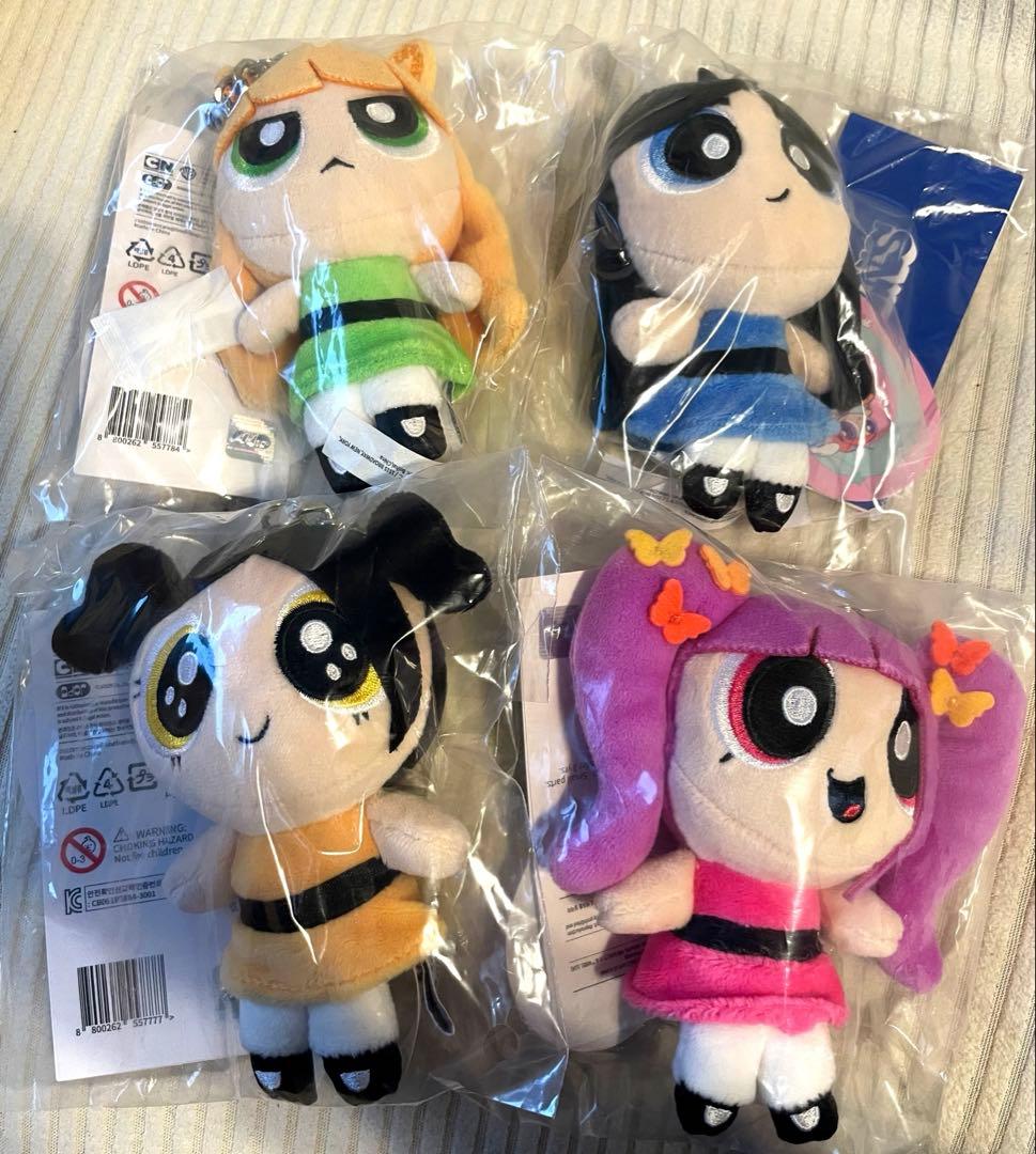 new jeans パワーパフガールズ　マスコットキーホルダー4体