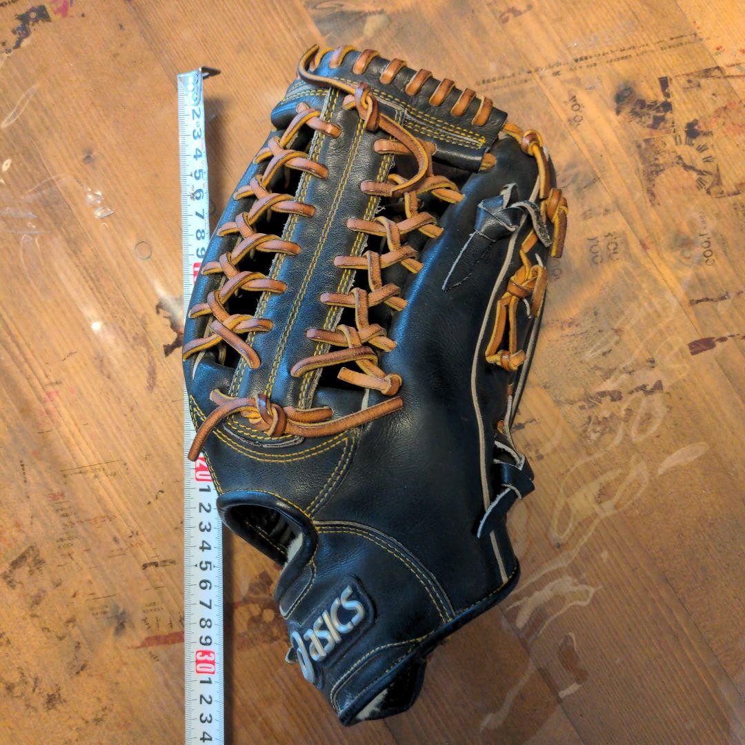 asics 硬式野球外野グローブ 黒