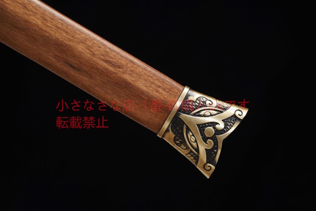 文軒漢剣酸枝木大馬紋焼刃 古兵器 武具 刀装具 日本刀 模造刀 居合刀
