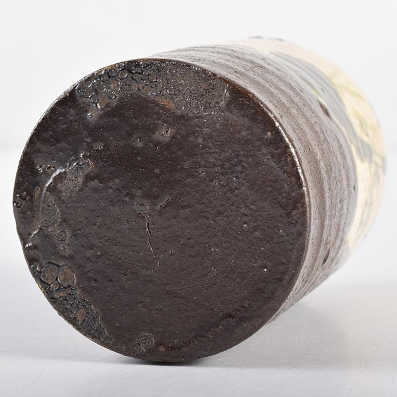 茶道具　尾形乾山作　竹文　茶入　袱紗付　玄々斎極め箱　M　R7707