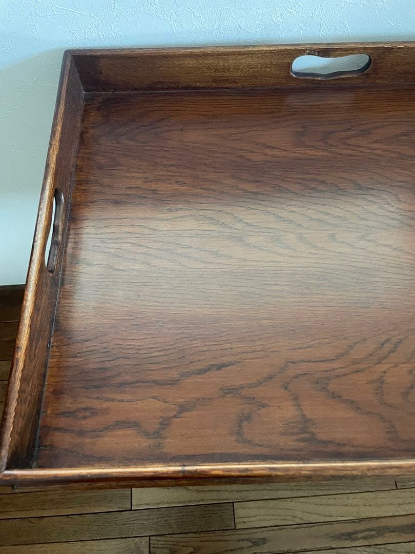 メンテナンス済　イギリス製アンティーク　トレイテーブル 折りたたみ式