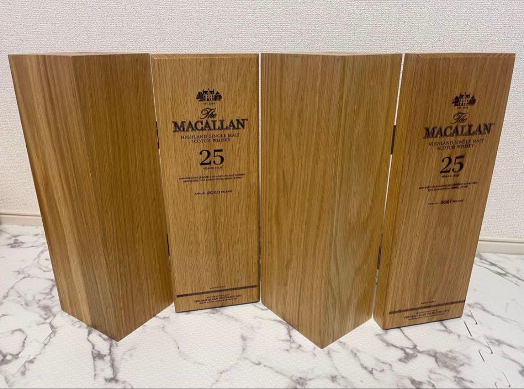 マッカラン25 空箱　空瓶　2セット
