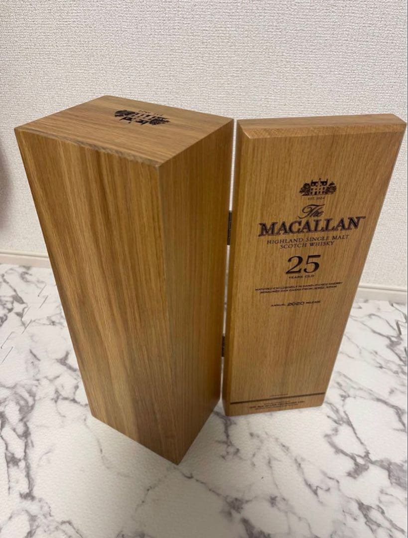 マッカラン25 空箱　空瓶　2セット