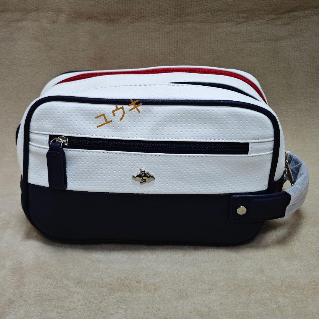 PEARLY GATES ダブルジッパーポーチ ゴルフ収納バッグ