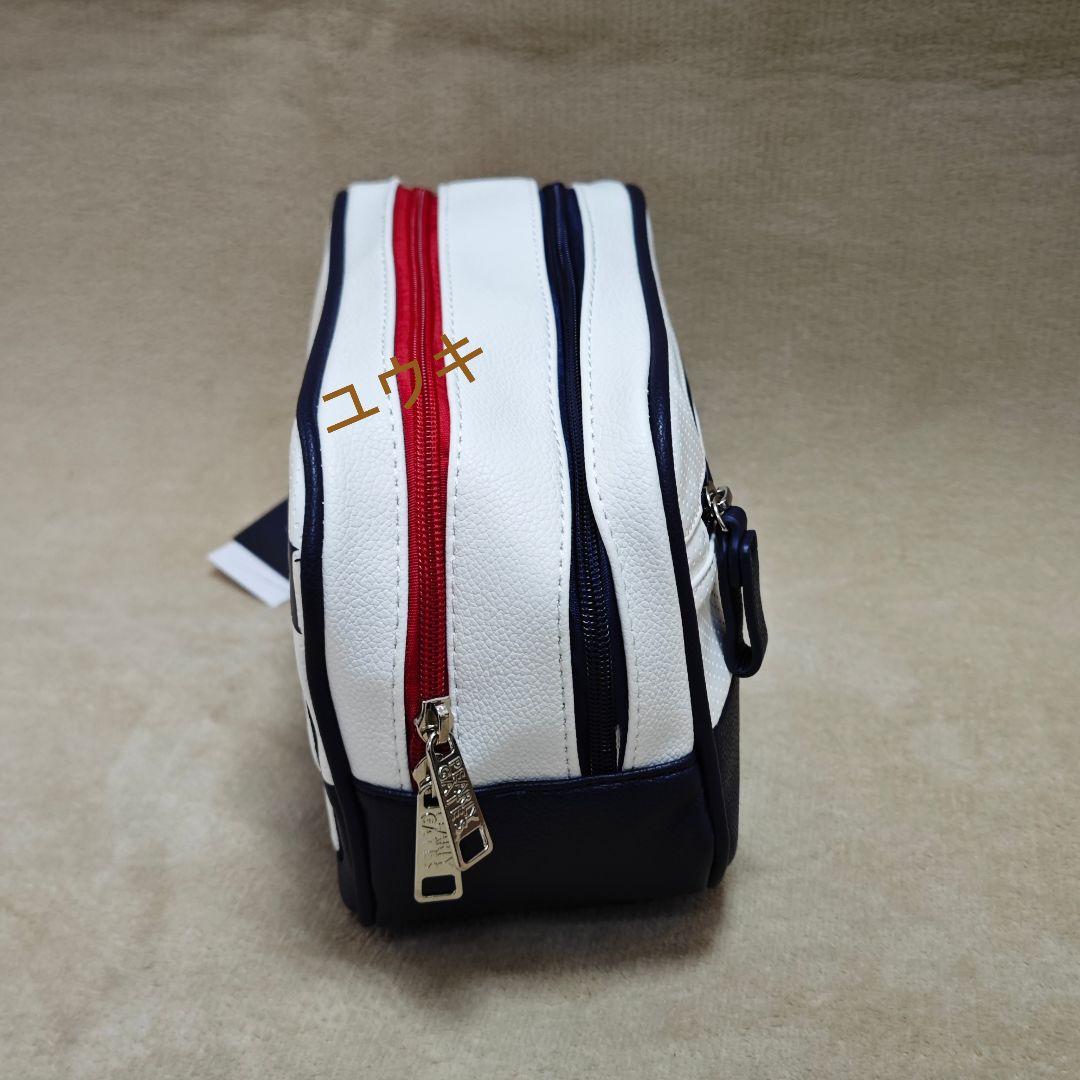 PEARLY GATES ダブルジッパーポーチ ゴルフ収納バッグ