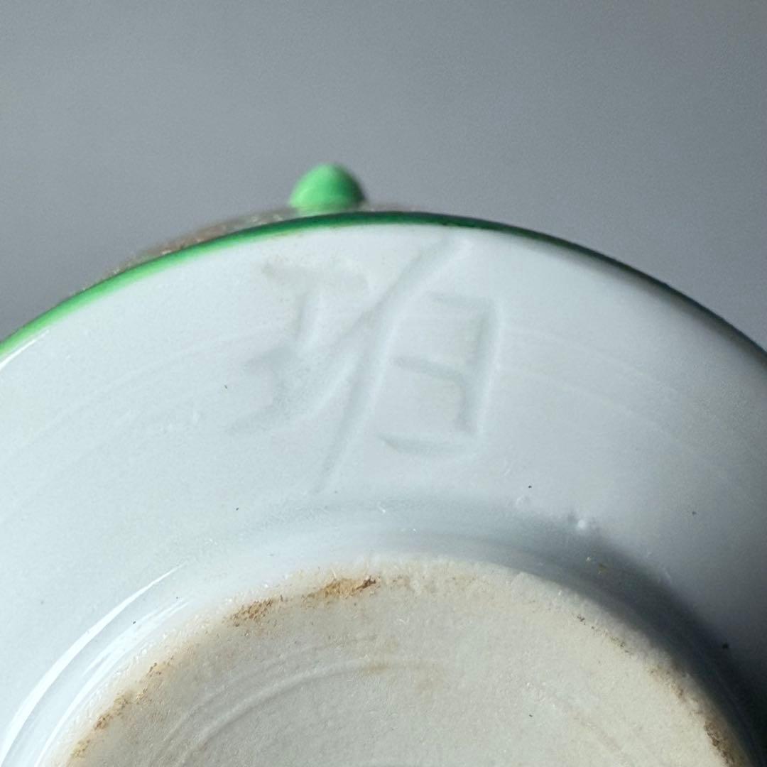 佐賀県重要無形文化財　小野珀子　自作　金蘭手水滴　共箱　栞　琥山窯　人気陶芸作家