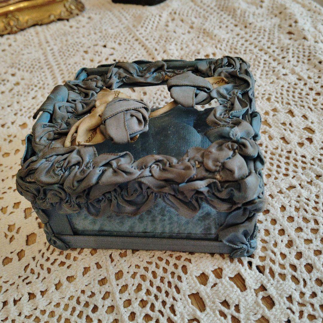 フランスアンティーク♡りぼんお花ガラスケース♡