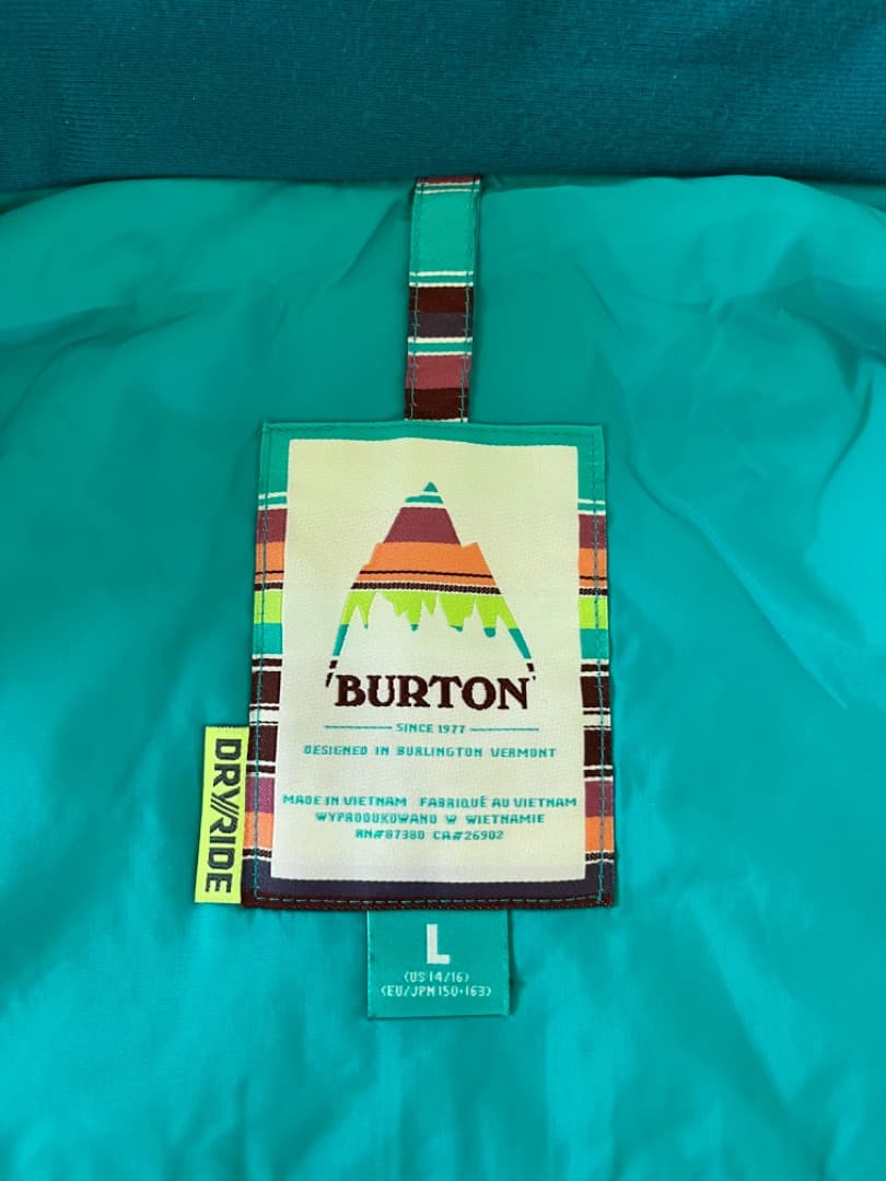 【青天時2回のみ使用の超美品！】バートン ウェア キッズ レディース グローブ付