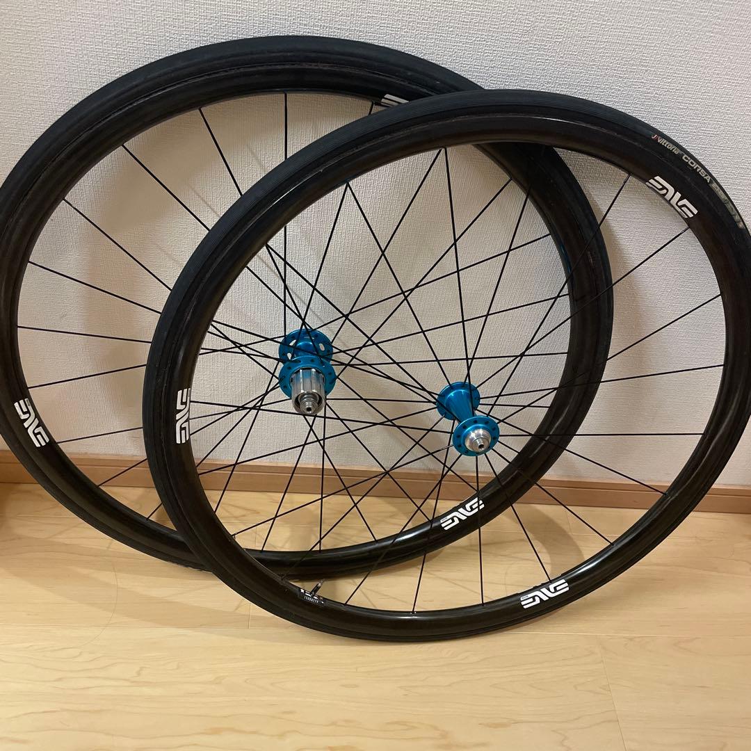 ご依頼額　軽量　エンヴィses2.2 クリスキング　チューブラーカーボンホイール