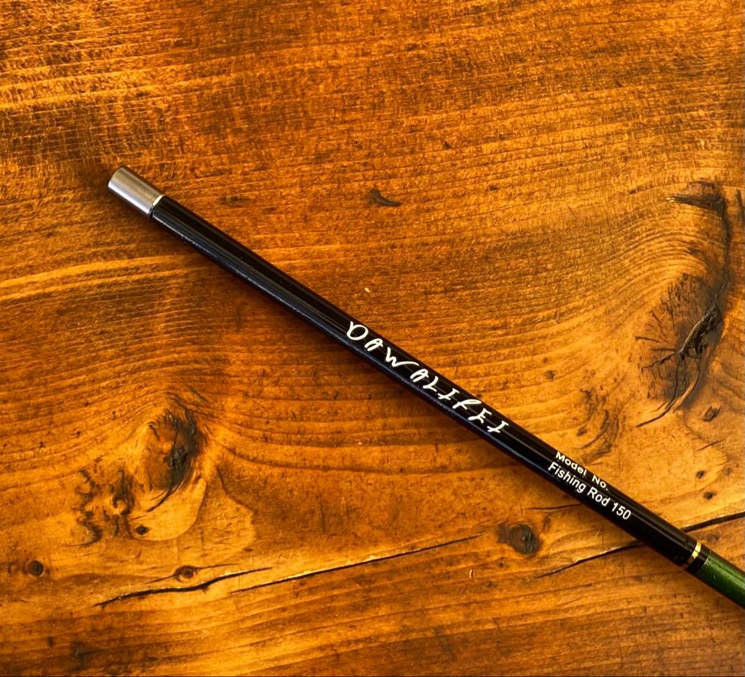 釣り竿セット　小物釣り竿　タナゴ竿　ブラック×グリーン　1.5M 仕掛け付き