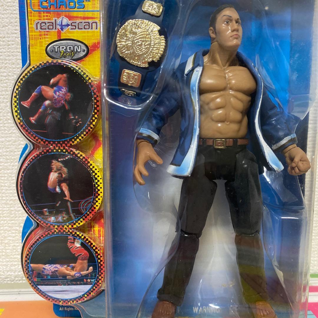 WWF ザ・ロック フィギュア 約15cm チャンピオンベルト付き