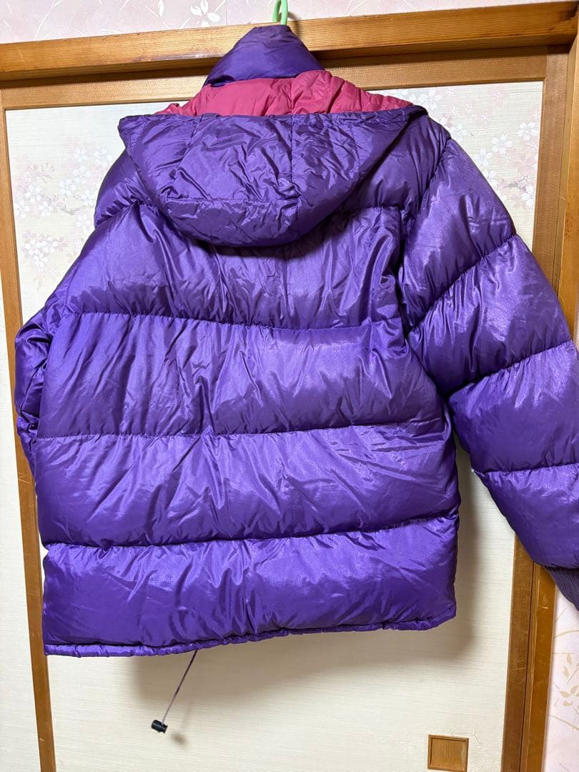 レオン へらぶな　ダウンスーツ上下　紫