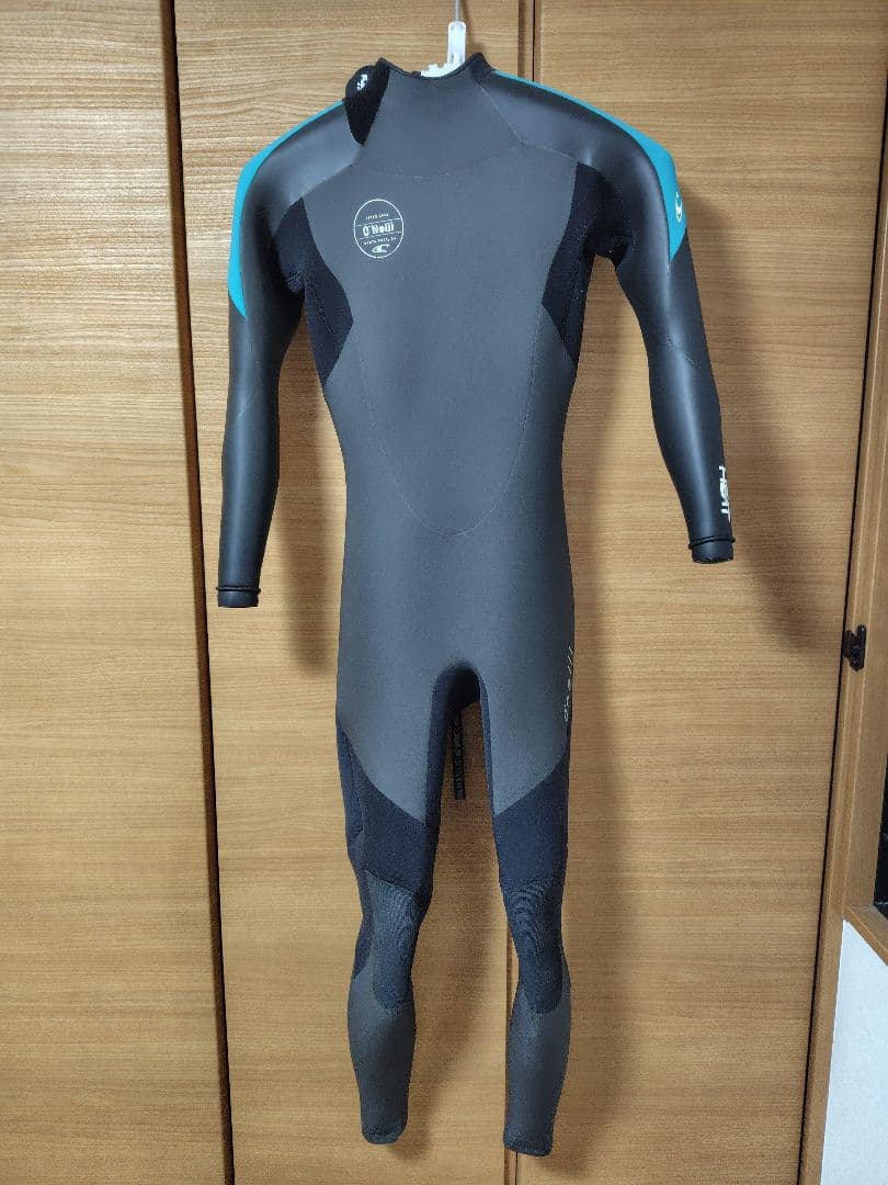 O'Neill セミドライ　サーフィン　ウェットスーツ グレー/ターコイズ
