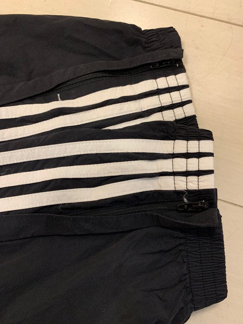 黒42 バレンシアガ　アディダス　ナイロントラックパンツ　美中古