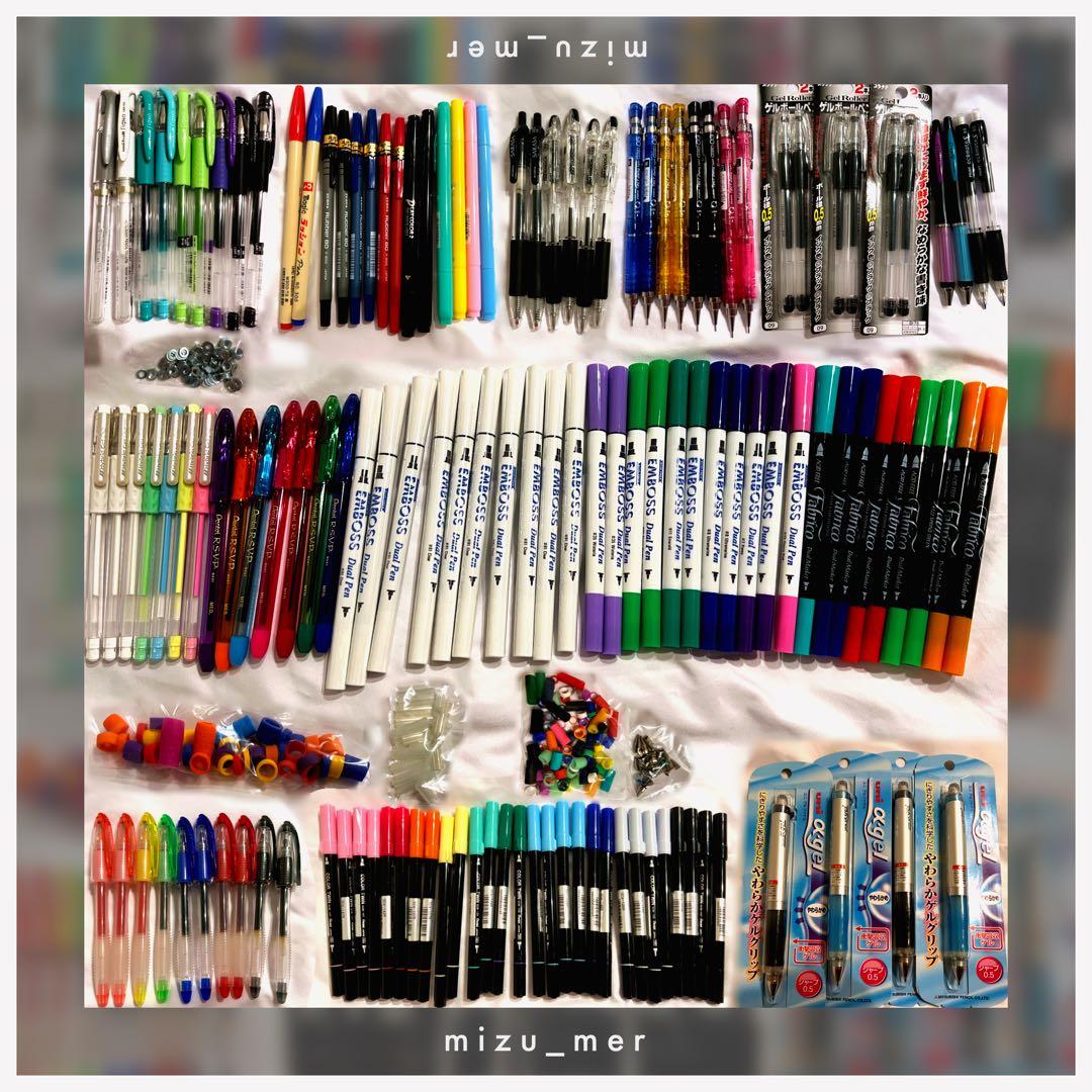 【ペン回し】未改造ペン140本+αセット (RSVP, HGG, エンボス..)