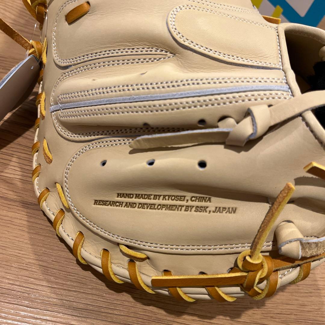 新品定価40,700円硬式用 SSK キャッチャーミット キャメル