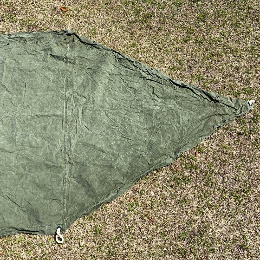 w*y様 USパップテント⑤　アメリカ軍　軍幕　ハーフシェルター２枚　ポール・ペ