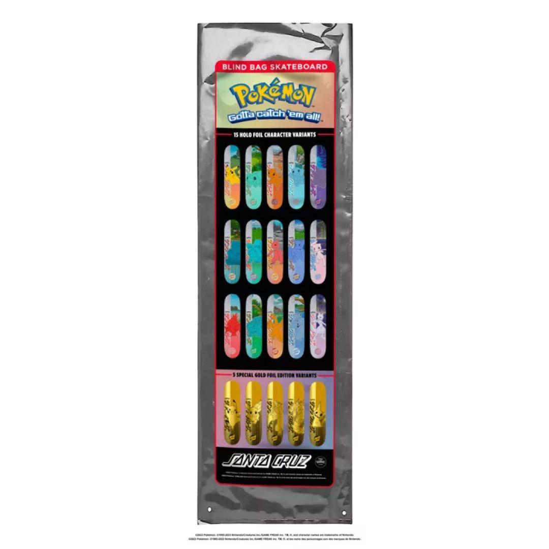 未開封SANTA CRUZ ポケモン スケートボード 8.0インチ　1set