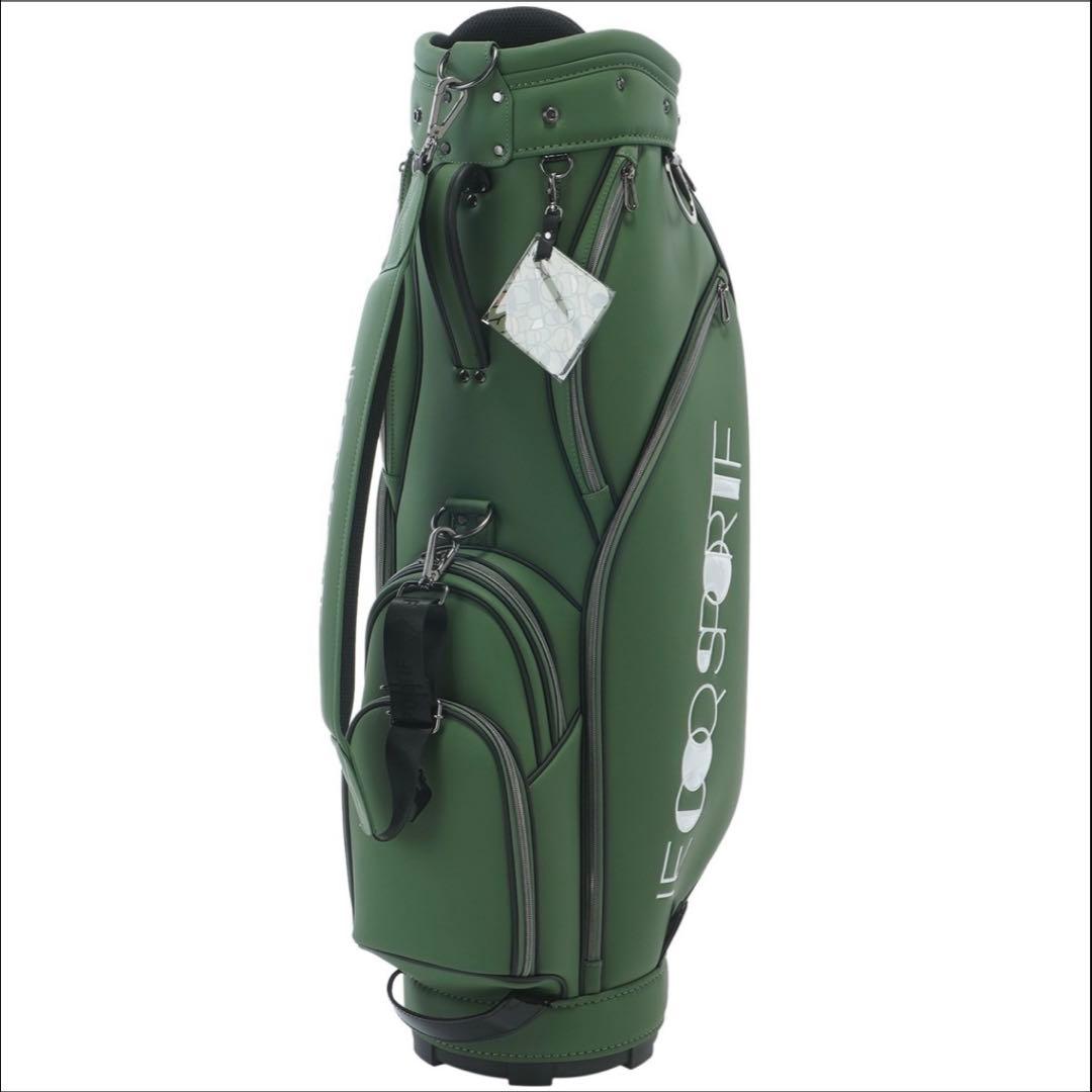 新品 le coq sportif golf キャディバッグ 8.5型 カーキ