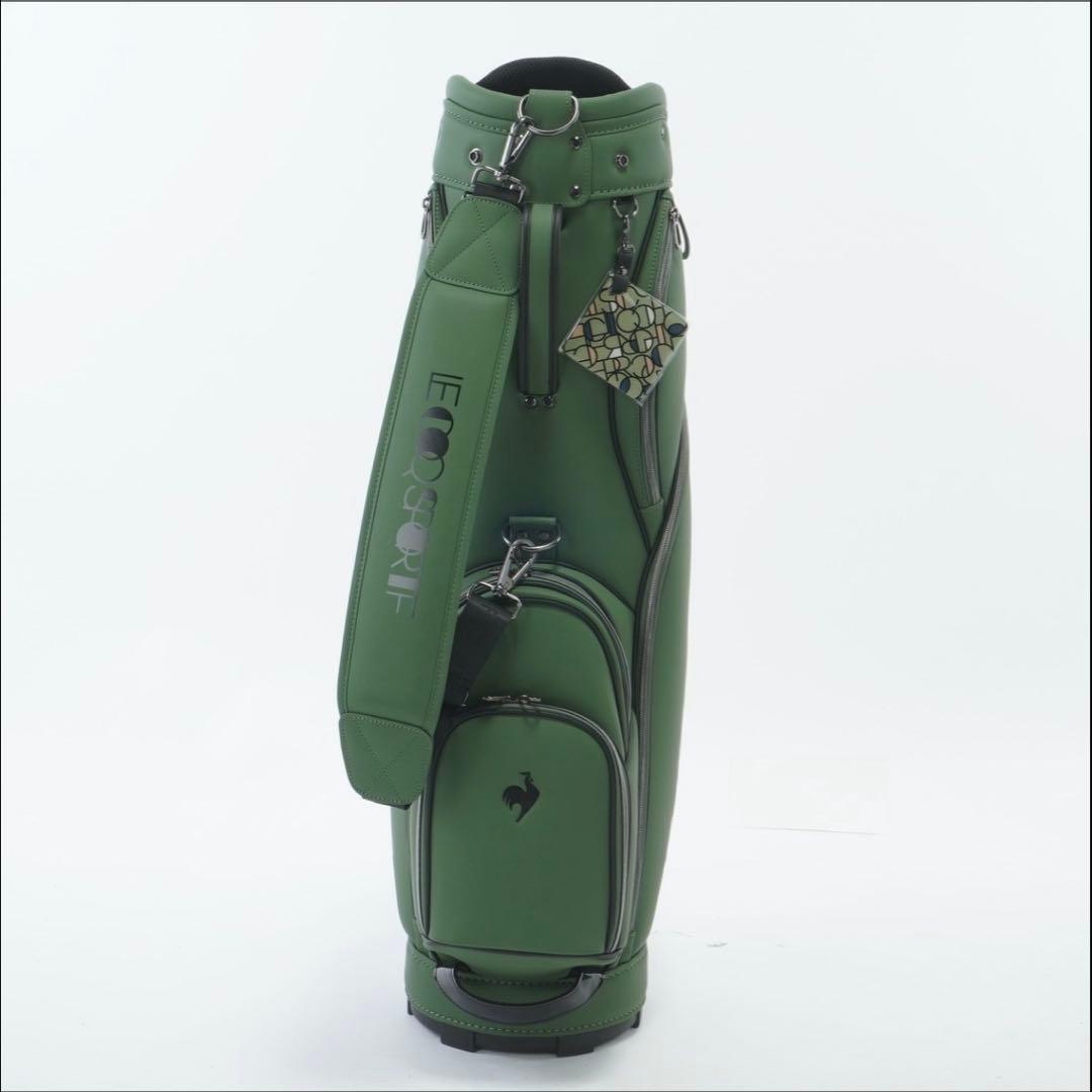 新品 le coq sportif golf キャディバッグ 8.5型 カーキ