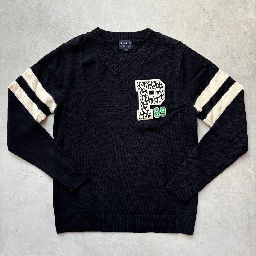 PEARLEY GATESパーリーゲイツ ウール Vネック セーターメンズ 4