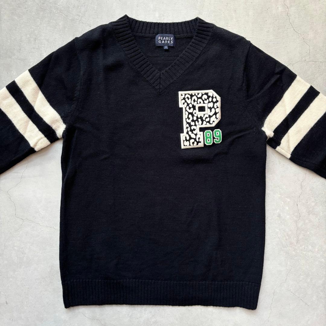 PEARLEY GATESパーリーゲイツ ウール Vネック セーターメンズ 4