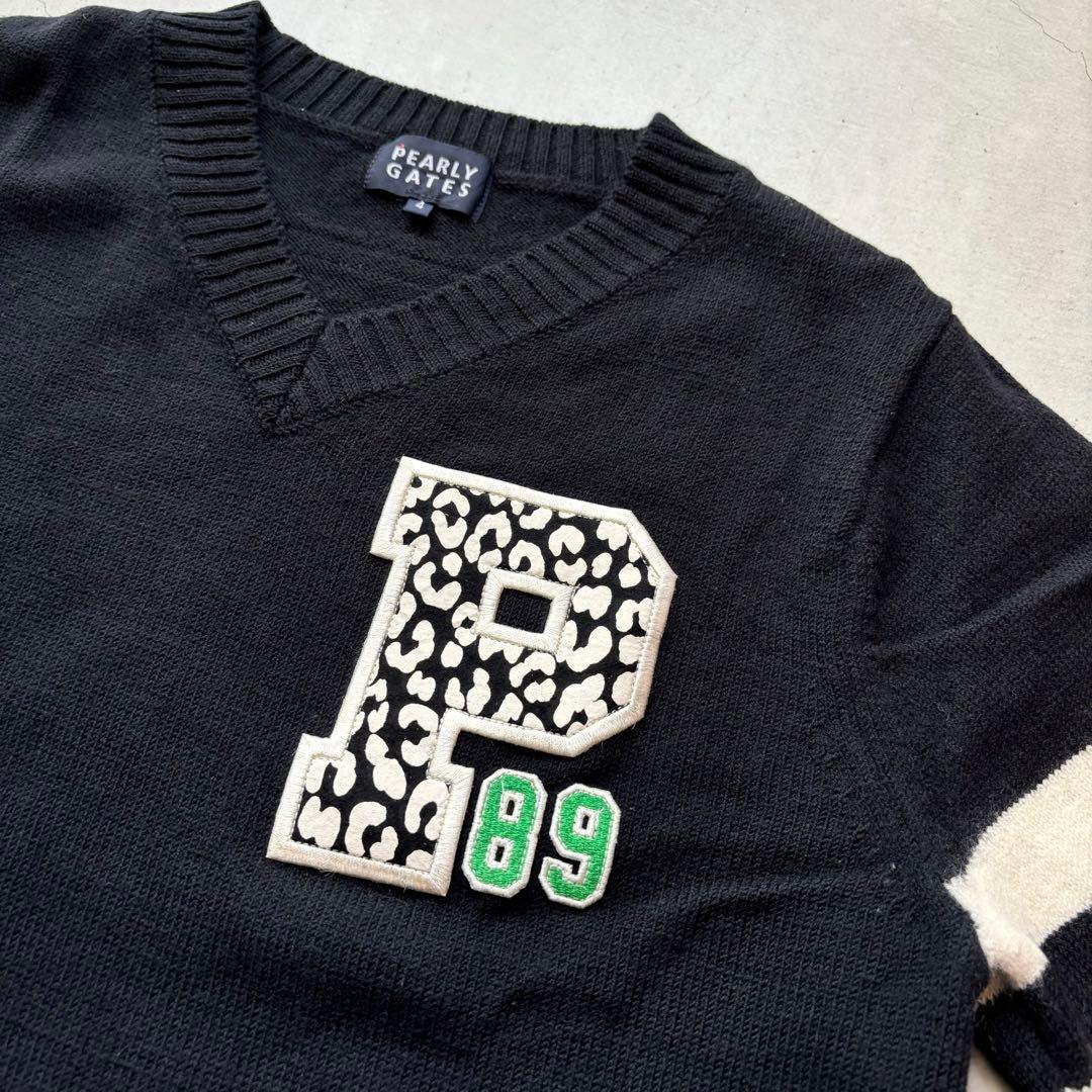 PEARLEY GATESパーリーゲイツ ウール Vネック セーターメンズ 4