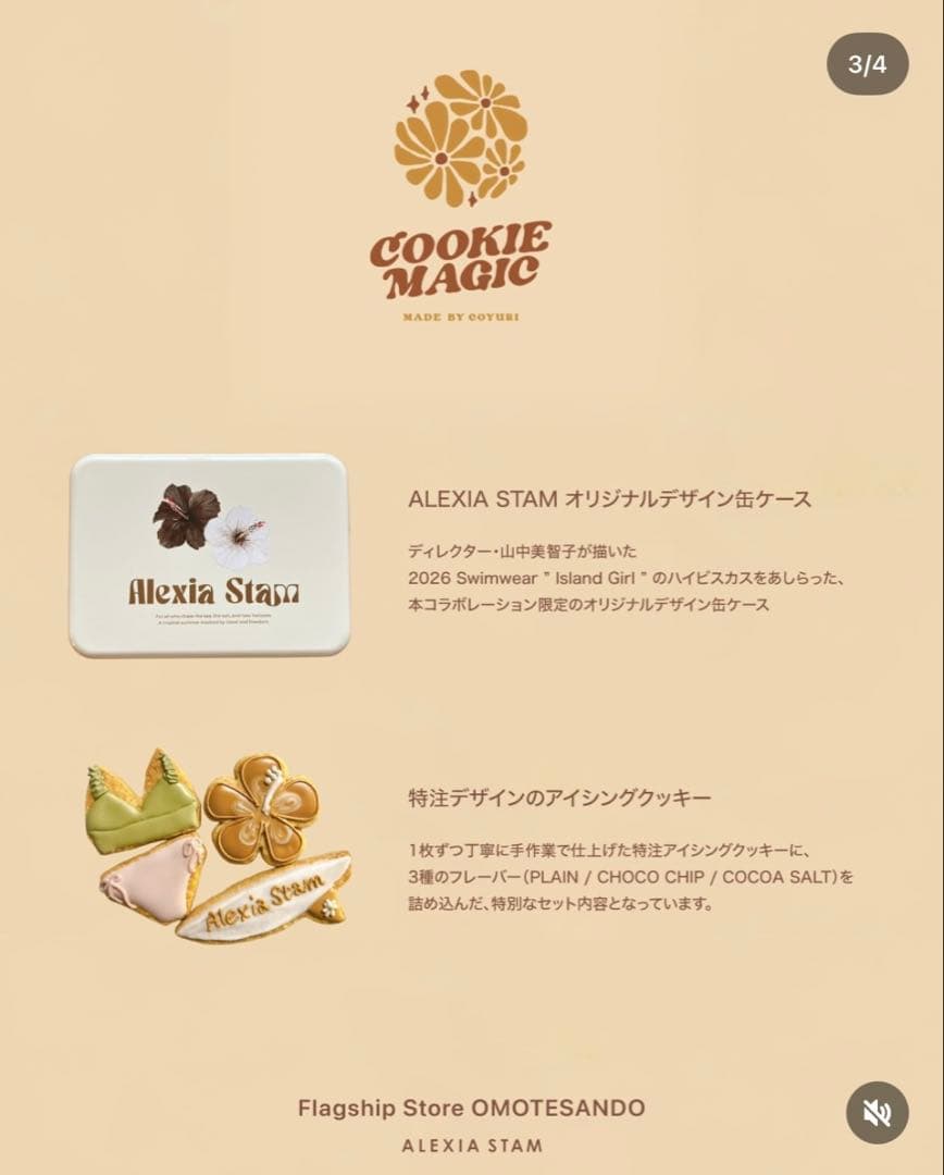 ALEXIA STAM アリシアスタン クッキー コラボ