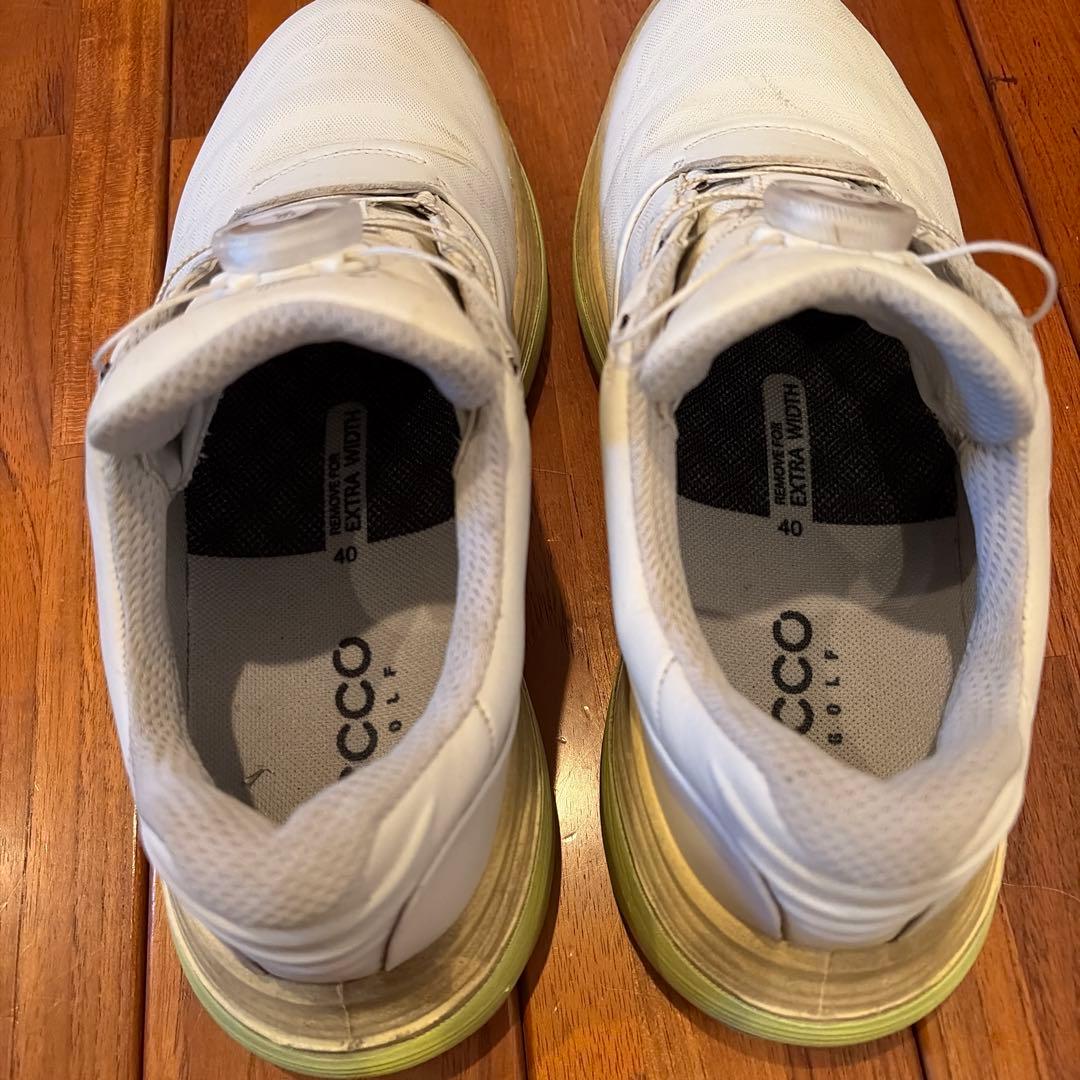ECCO ゴルフシューズ BOAフィット ホワイト