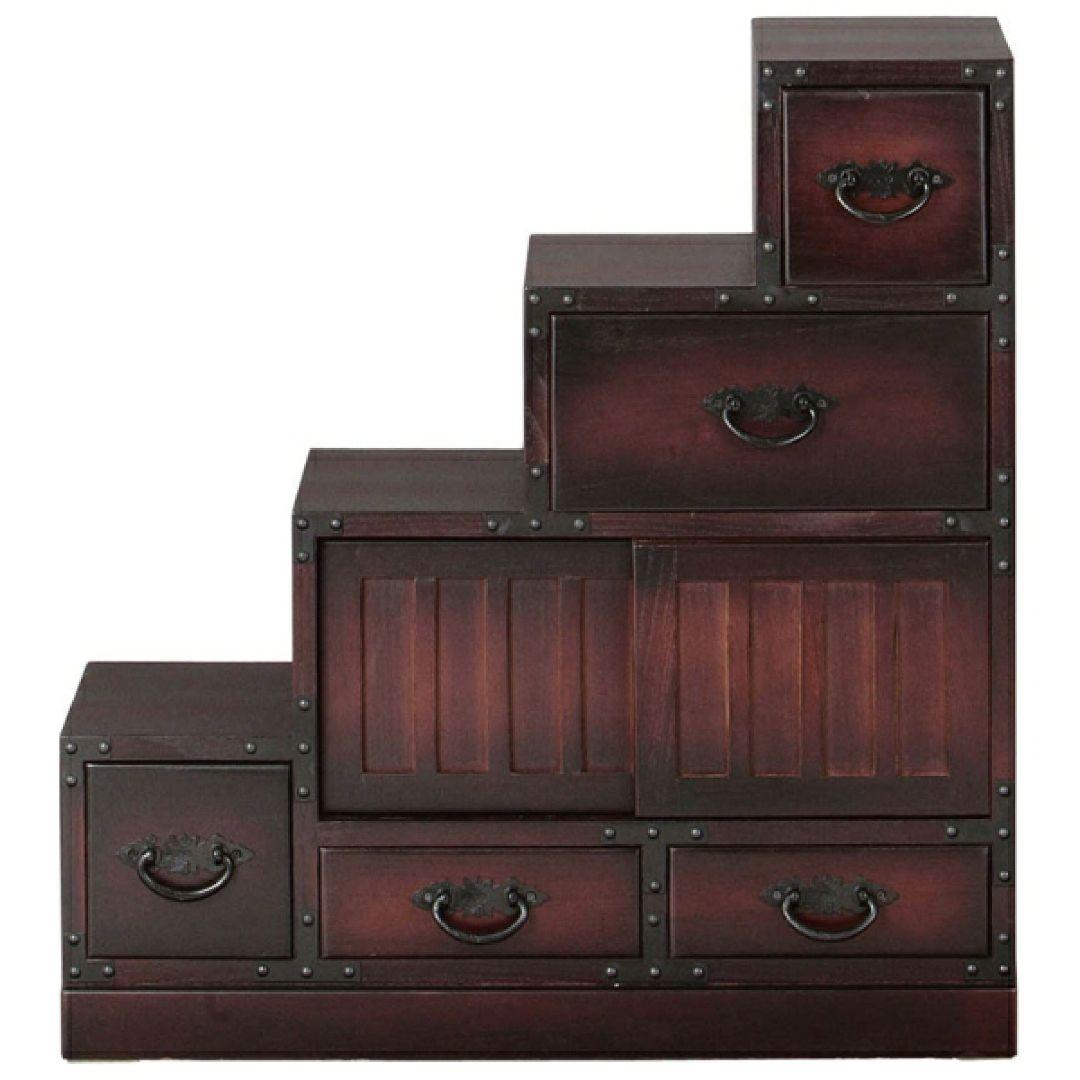 階段箪笥　左下がり