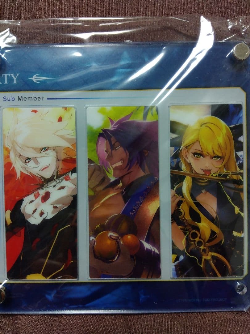 FGO 最終再臨展 編成画面風カード7種（インドラ他）&ディスプレイスタンド