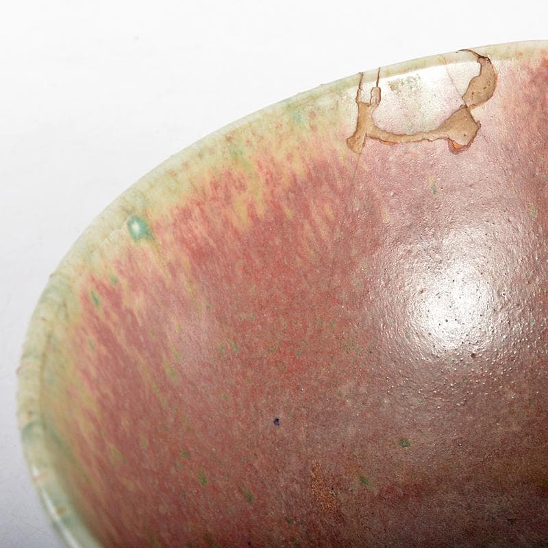 中国　辰砂　江豆紅釉　鉢　C　R5880