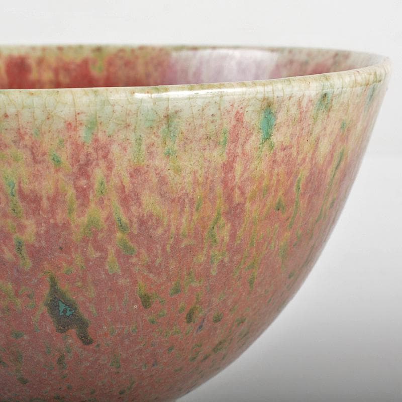 中国　辰砂　江豆紅釉　鉢　C　R5880