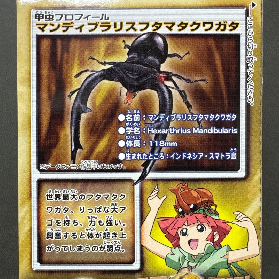 ムシキング マンディブラリスフタマタクワガタ 甲虫図鑑 DX レトロ 激レア