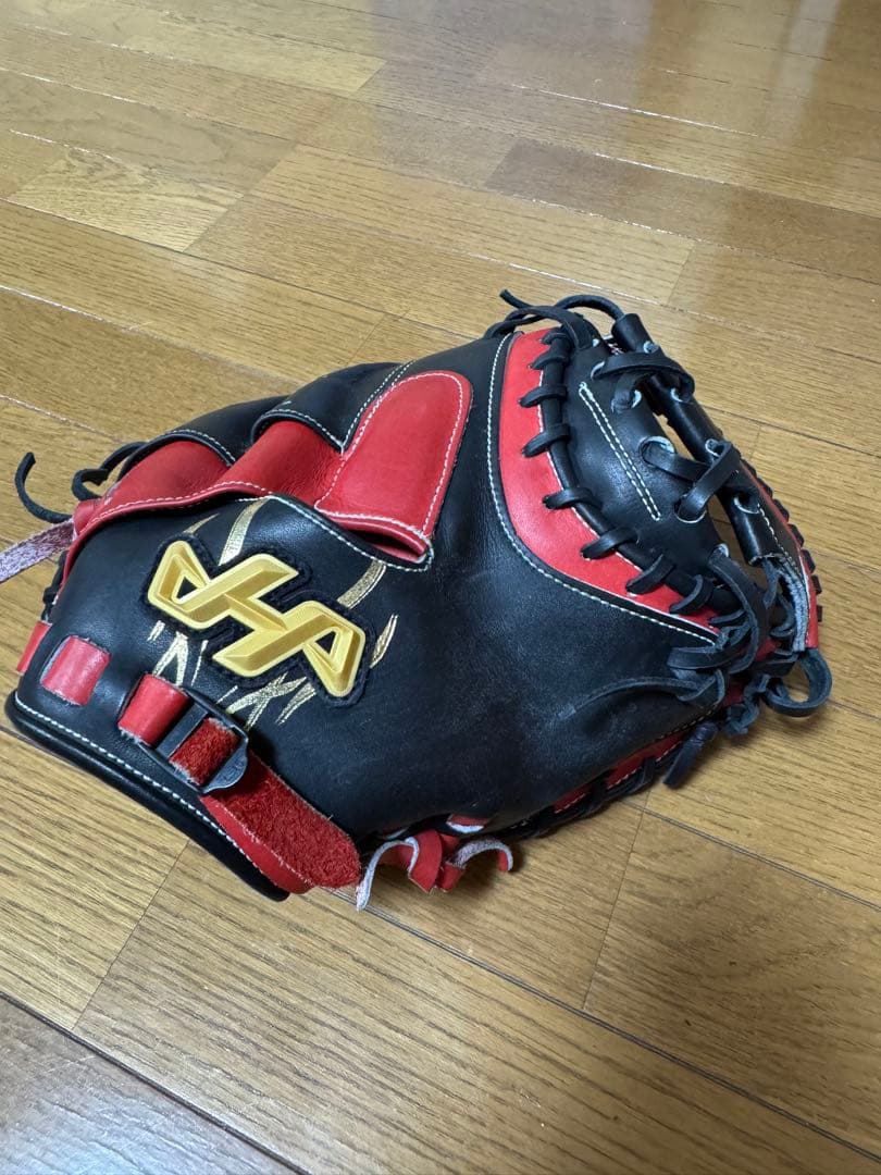 JA 軟式野球グローブ 20-01 黒/赤