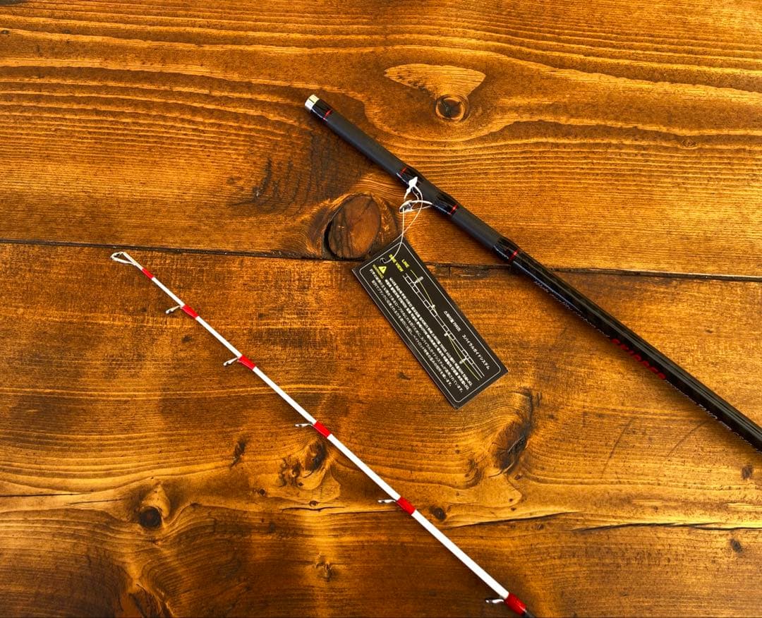 ジギングロッド　デジタルカウンター付きリール　イカメタル　スパイラル　左ハンドル