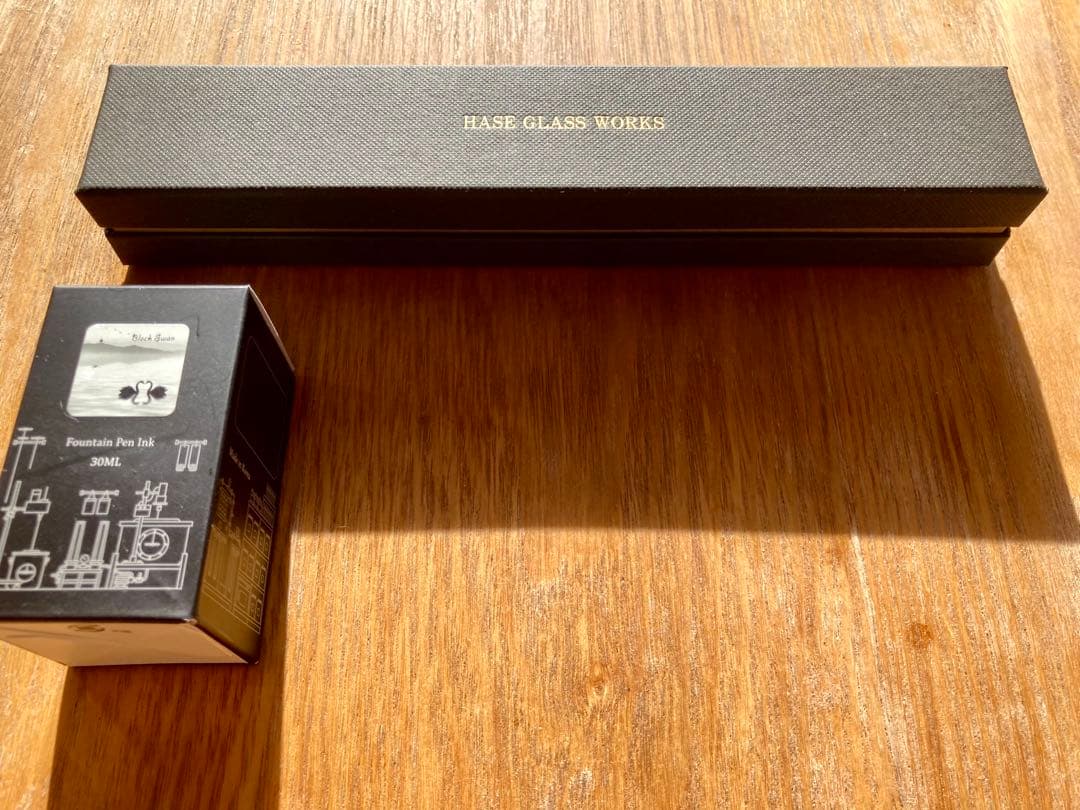 【縁起物】HASE硝子工房 ガラスペン 流水ショート SDグリーン 特典あり