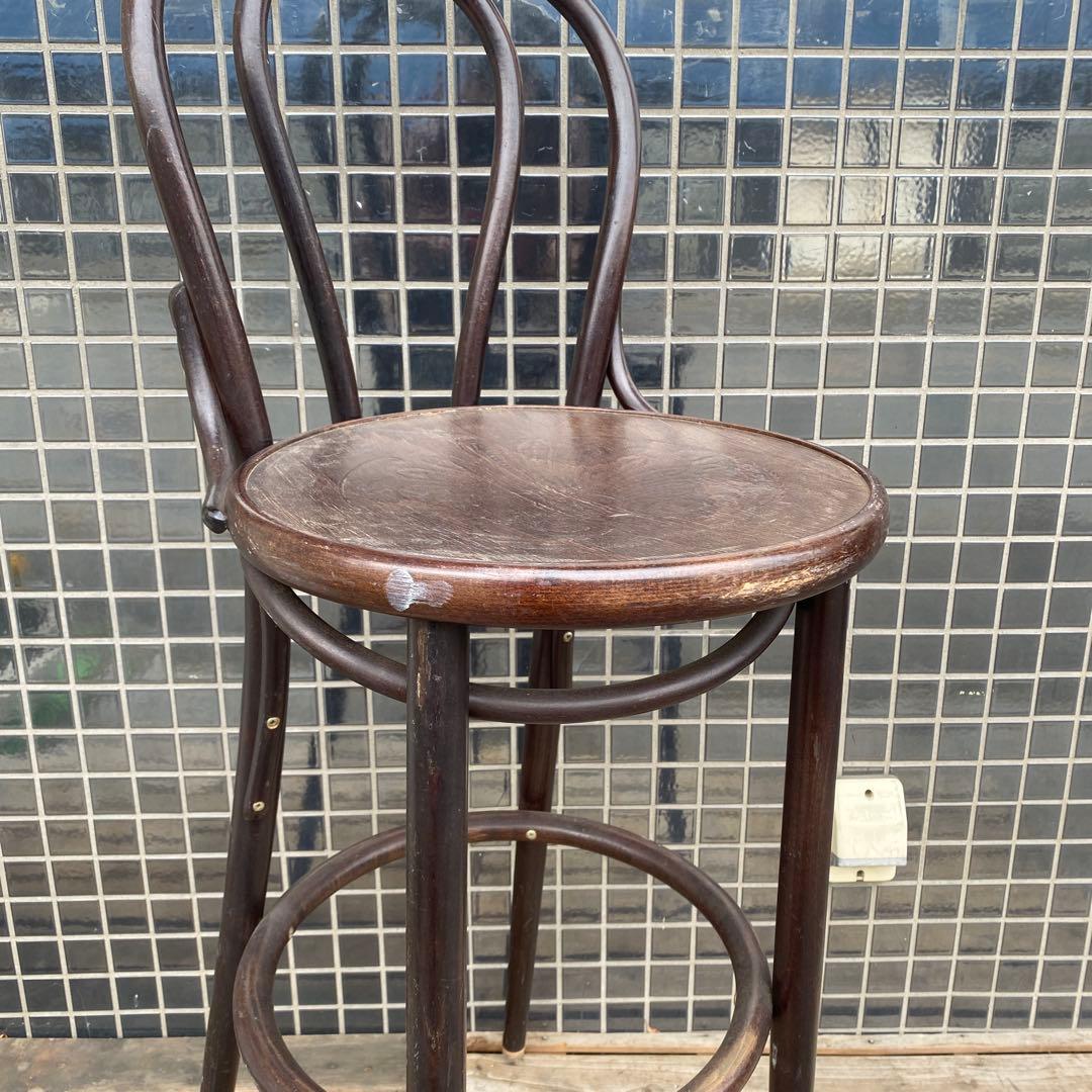 カウンターチェア インテリア 家具 ミッドセンチュリー 椅子 型押し 木彫