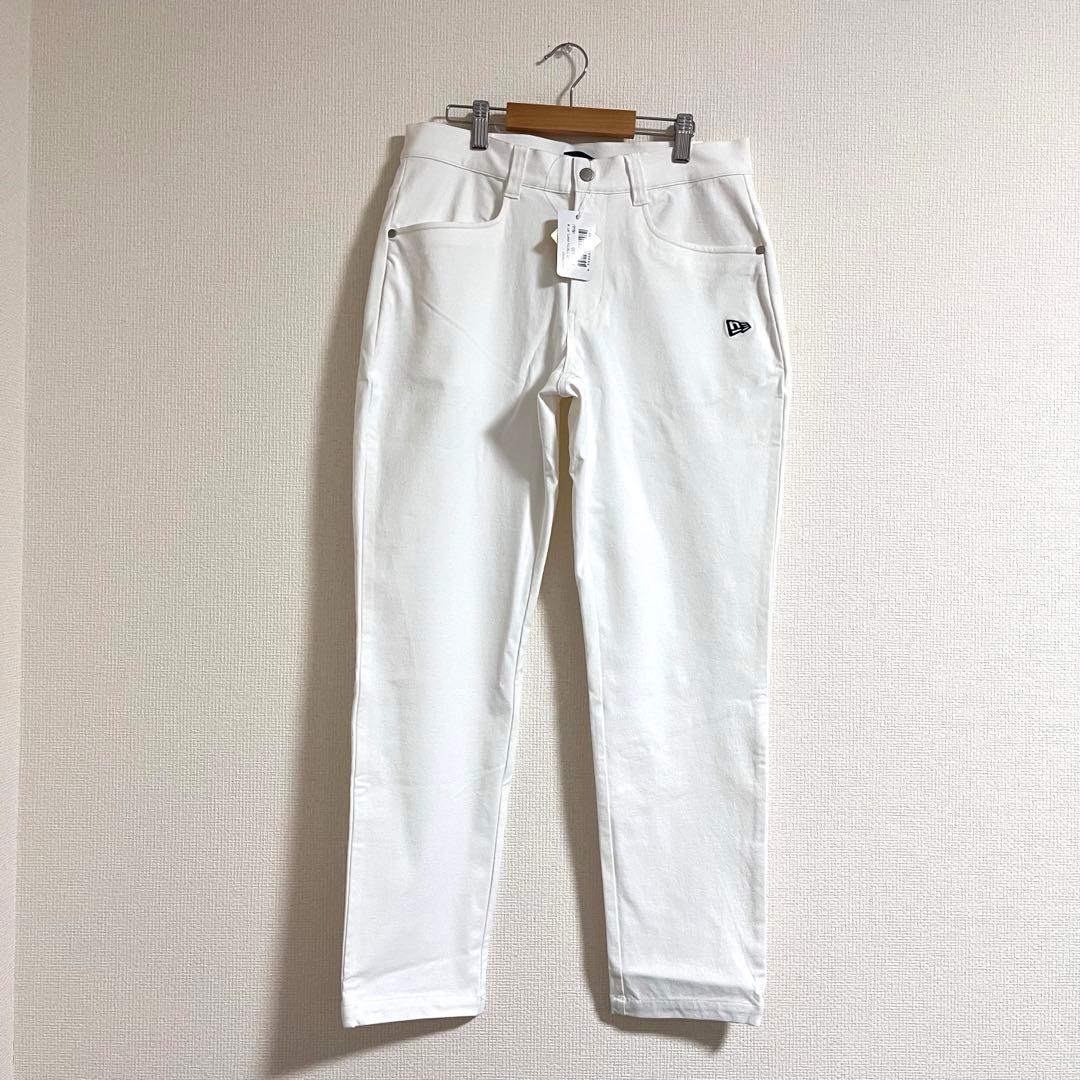【タグ付き】ニューエラゴルフ テーパード ストレッチパンツ 白 M