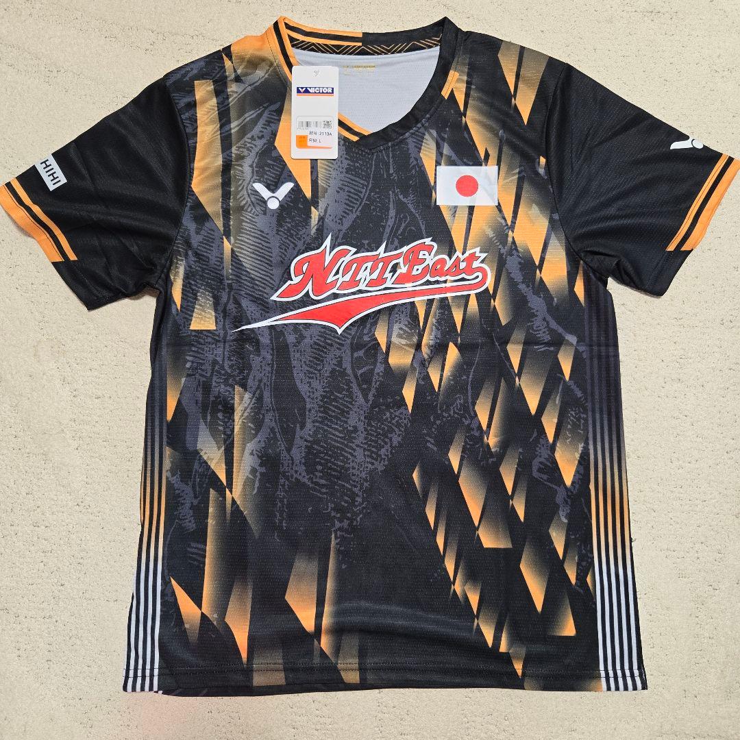 【L】Victor バドミントン ゲームシャツ 奈良岡功大 2025 日本代表