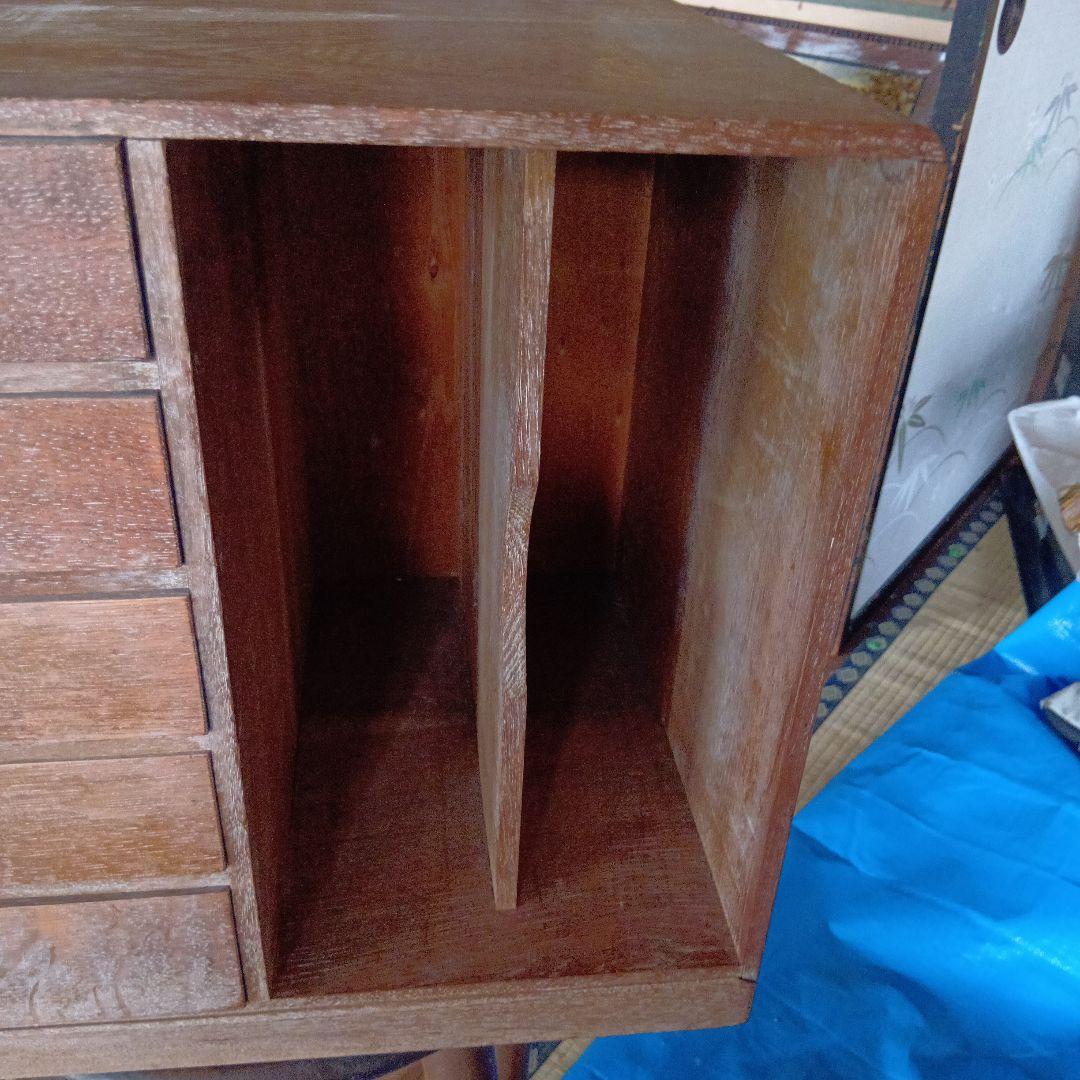 木製引き出しキャビネット 5段