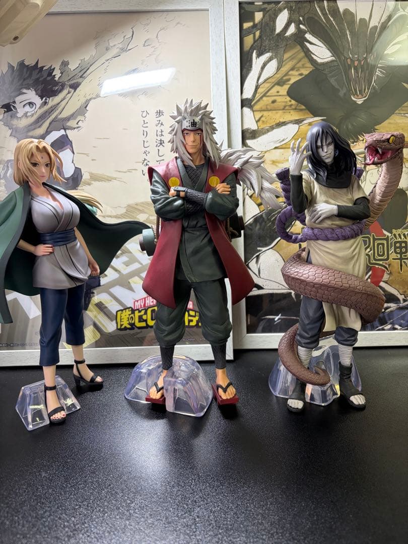 NARUTO 一番くじ　伝説の三忍　フィギュア　自来也　大蛇丸　綱手　3体セット