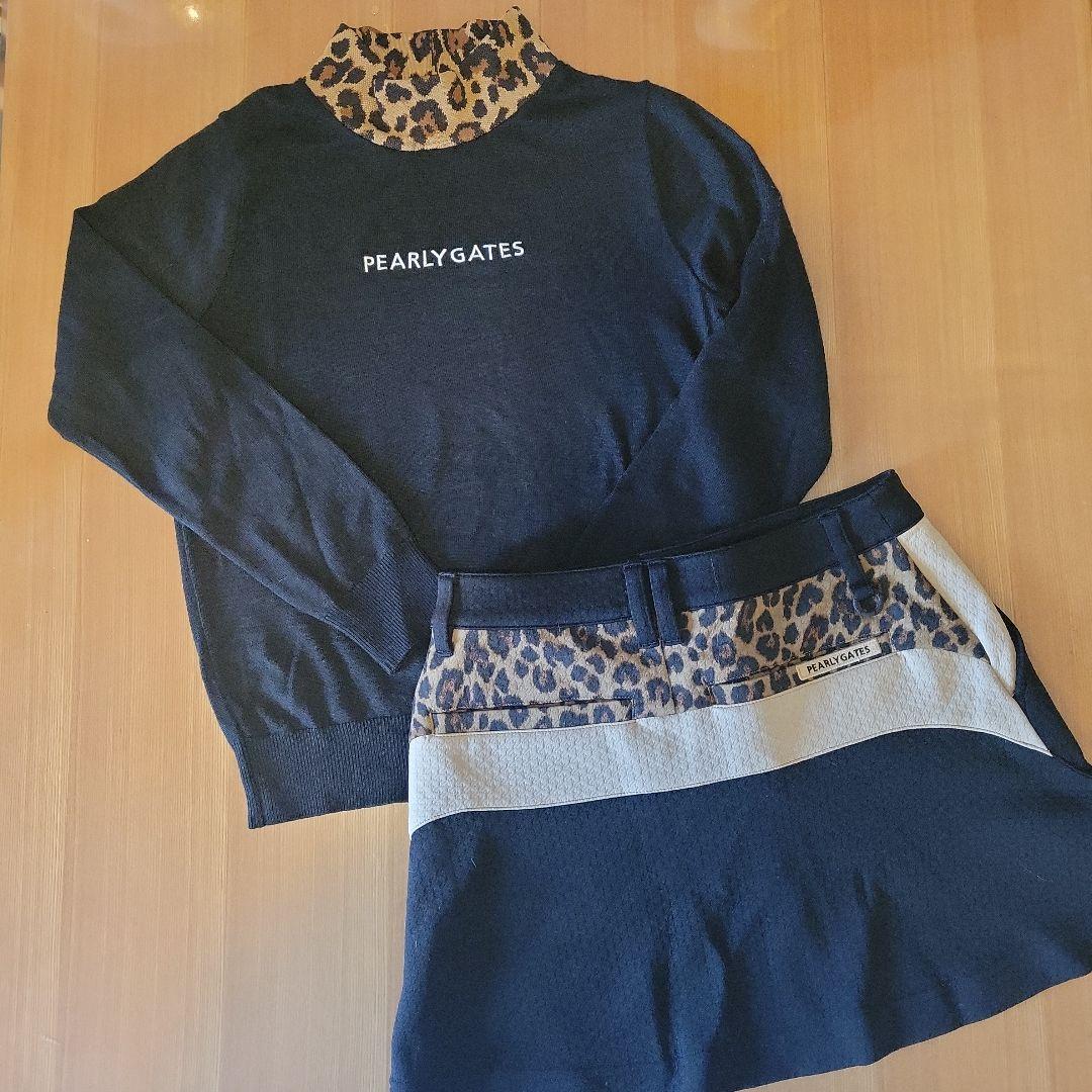 激レア‼️PEARLY GATES 非売品レオパード柄 セーター ＆スカート☆