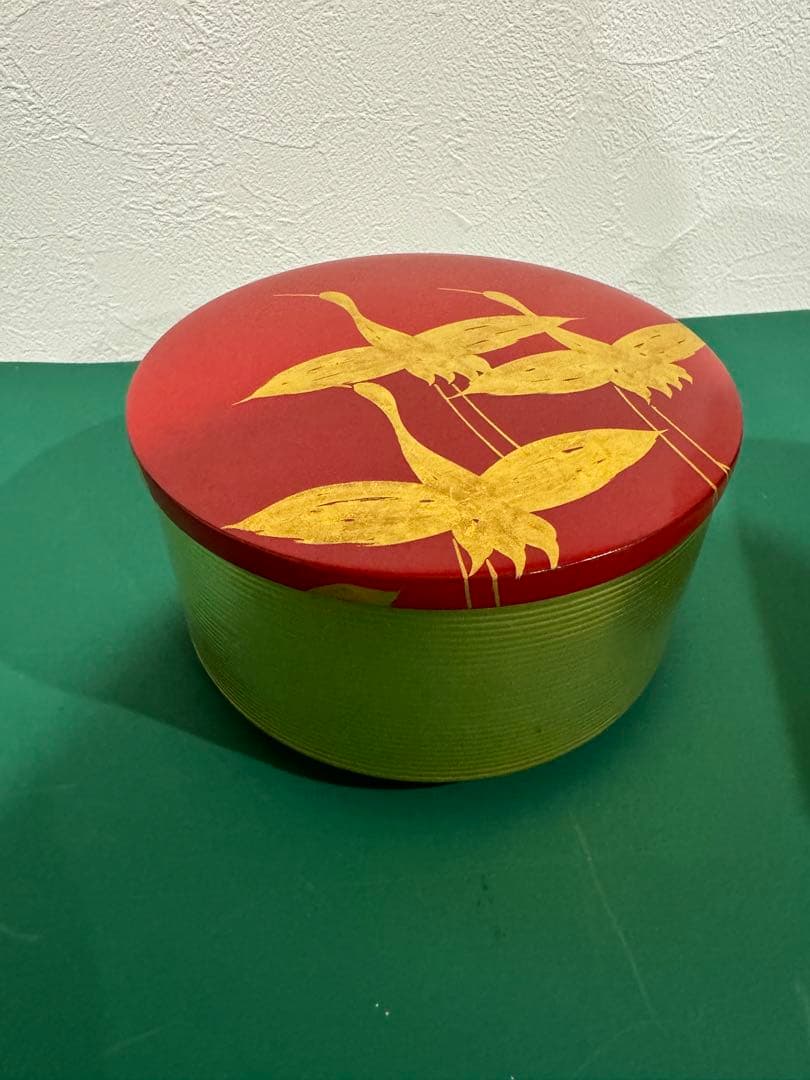 山田平安堂　平安堂　翔鶴　2段重　重箱　美品